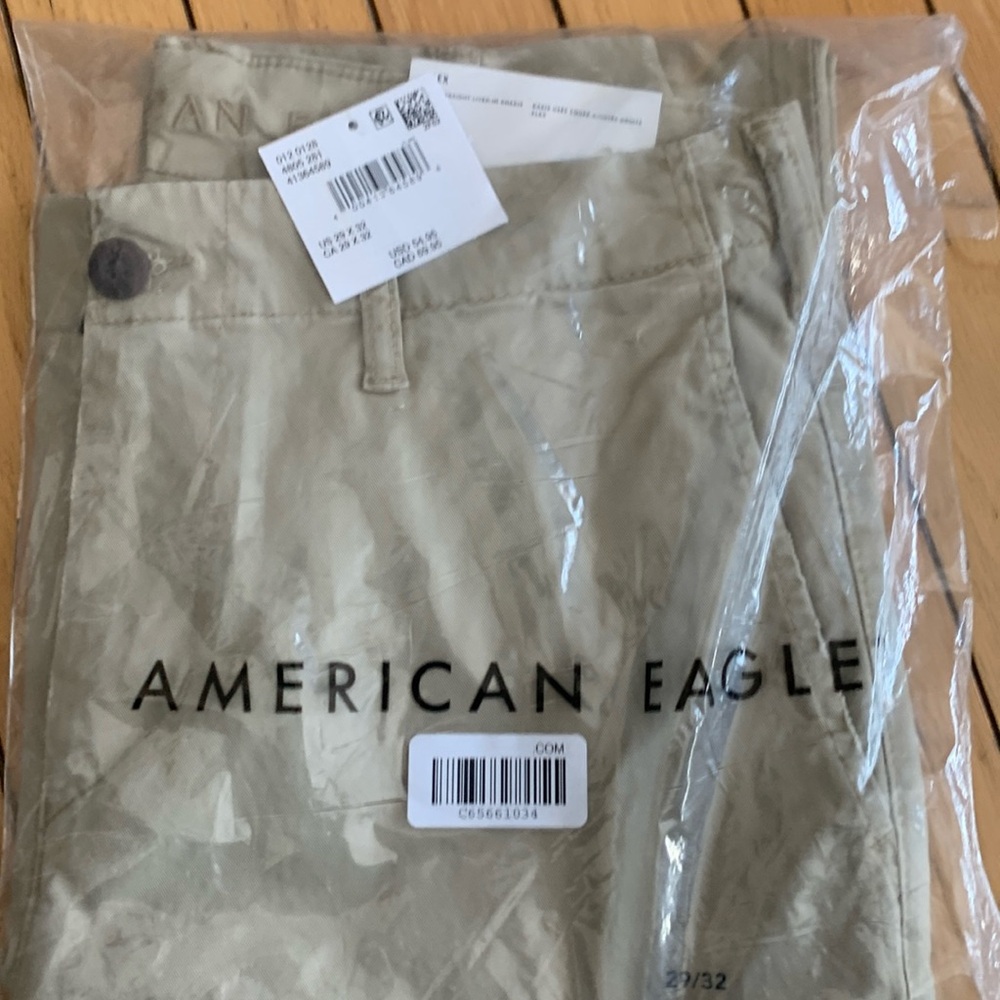 NWT American Eagle kaki pants size 29 length 32
Still in bag. MENS